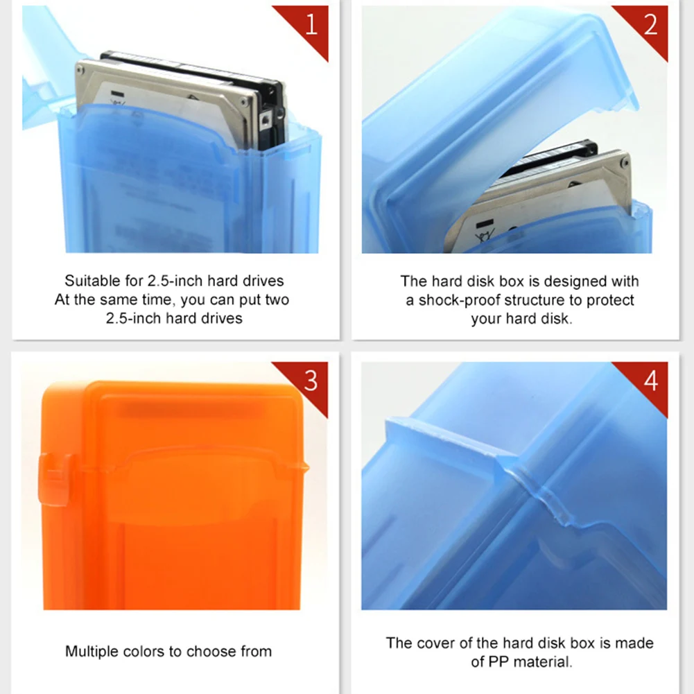 Anti-Static 2.5inch SATA IDE HDD Hard Drive Disk Protective Case Storage Box