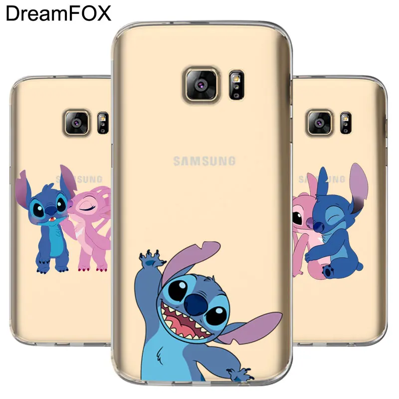 

DREAMFOX L605 Stich Soft TPU Silicone Case Cover For Samsung Galaxy Note S 3 4 5 6 7 8 9 Edge Plus Grand Prime