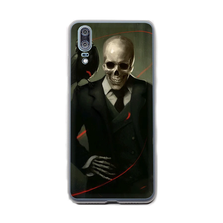 Чехол Gerleek с черепом для девочек Huawei Honor 6A 6C 7A Pro 7C 7X 8X 9 10 Lite Note 8C Play Cover