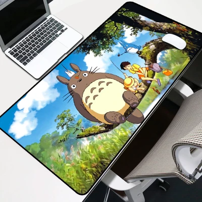 900X400mm thick Rubber gaming mouse pad anime Creative large size mausepad For Keyboard Mice PC Desk Non slip Mat - Цвет: green