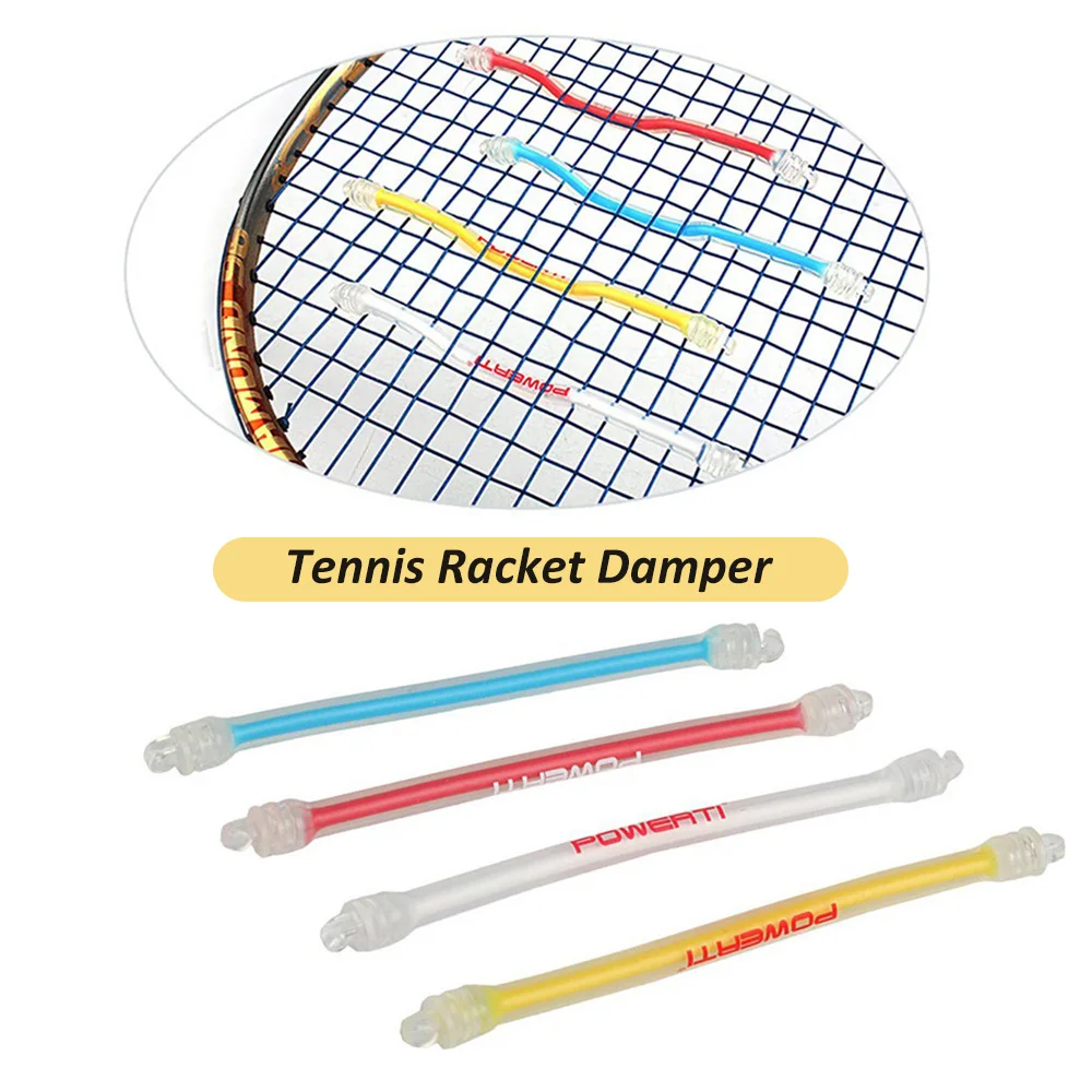

1Pcs Tennis Racket Damper Shock Absorber Silicone Tennis Bat Vibration Absorbing Shock Reducing Anti-Slip Strips