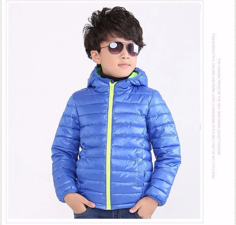 Menino e Menina Cabolsa com Capuz Menino para Baixo Crianças Outerwear Inverno Quente Algodão-acolchoado Roupas Jaqueta Criança 5-11 Anos 26 Crianças outerwear menino e menina inverno quente