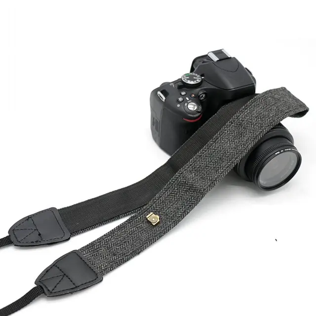 Camera Shoulder Strap Universal Adjustable Cotton Leather Neck Belt Weave Holder