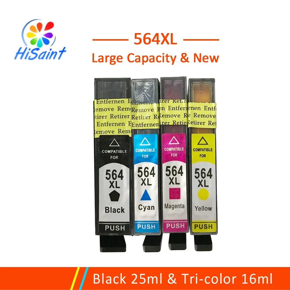 

Hisaint for HP 564 XL 564XL Compatible ink cartridge For HP Photosmart 5510 5511 5512 5514 5515 5520 6512 6515 6520 7510 printer