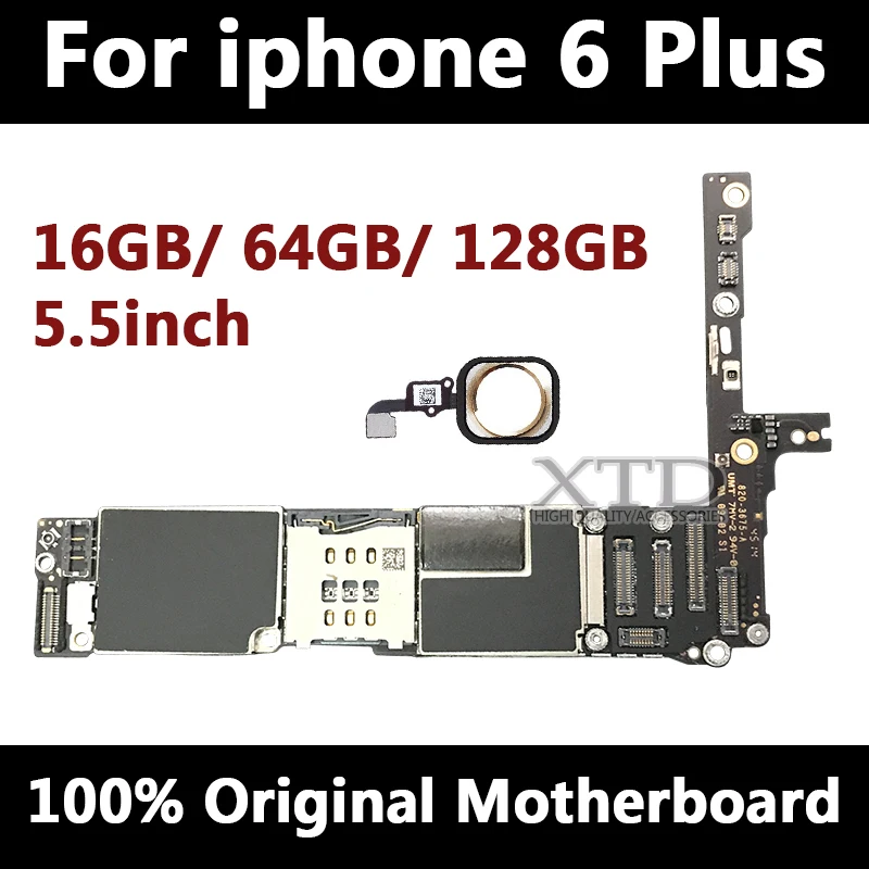 Заводская разблокированная материнская плата для iphone 6 plus 16 Гб 64 128 ГБ IOS