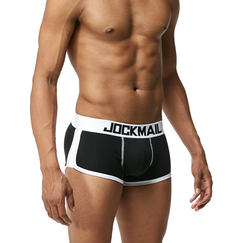 JOCKMAIL повышение сексуальное нижнее белье мужчины пенис боксер Push up boxershorts хип-до прикладом посылка повышения мягкий Магистральные гей