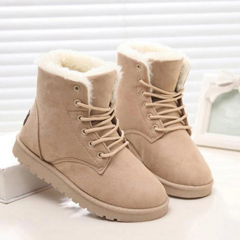

bota feminina women boots high quality winter shoes non-slip ankle boots women snow boots with plush botas mujer