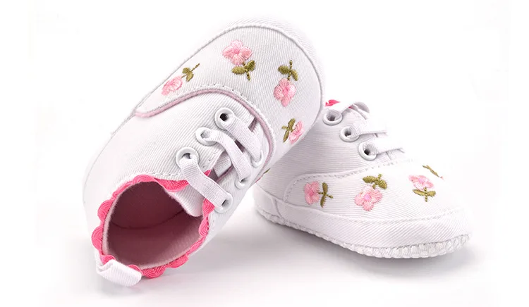 Новинка; обувь для маленьких девочек; Хлопковое платье с цветочным принтом для детей, на мягкой подошве для малышей, которые делают первые шаги малыша обувь