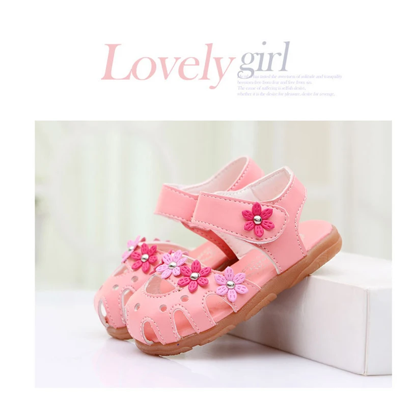 Children Sandals Shoes Fashion Causal Flat Baby Sandals Summer Flower