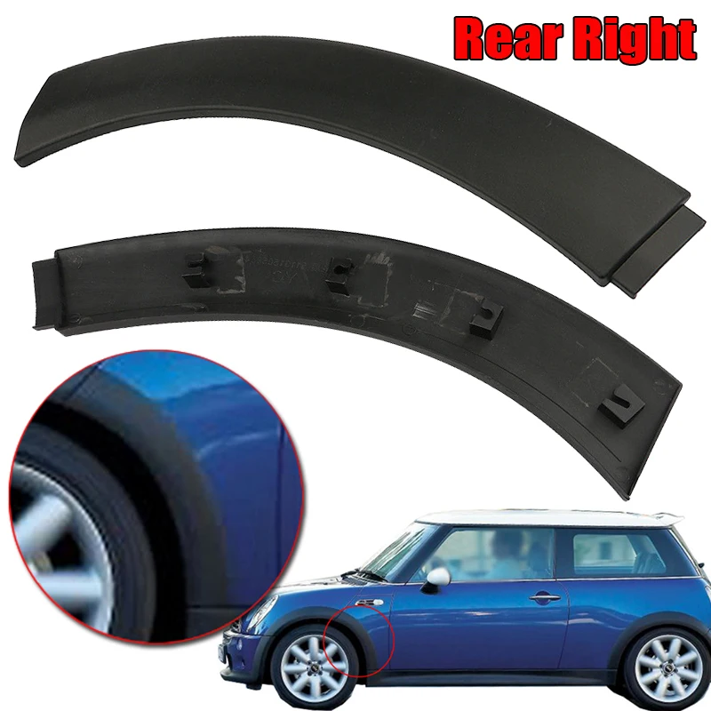 

Black Color For MINI COOPER Black Car Wheel Rear Right Side Upper Fender Arch Cover Trim