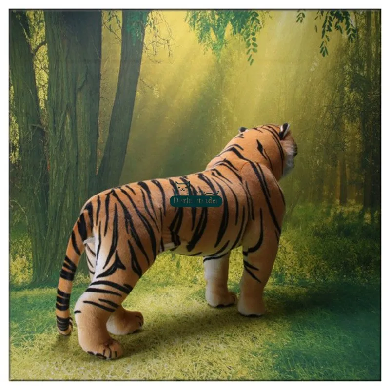 Dorimytrader 43''  110cm Domineering Lifelike Tiger Stuffed Soft Plush Huge Emulational Animal Tiger Toy House Decoration Free Shipping DY60653 (13)