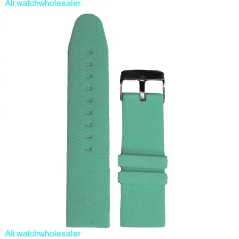 26mm New Cyan Color Silicone Jelly Rubber Unisex Watch Band Straps WB1062W26JB