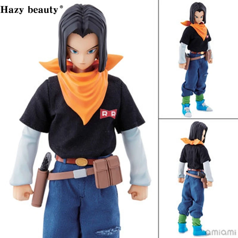 

Hazy beauty DBZ Dragon Ball Z Android NO.17 PVC Figures Brinquedos Toys Figurals Dolls