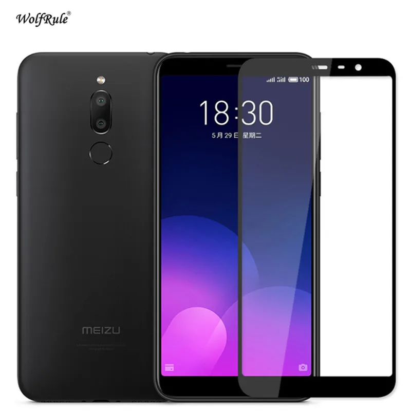 Защитное стекло для экрана Meizu M6T 2.5D Закаленное полноразмерное M811Q пленка 5 7