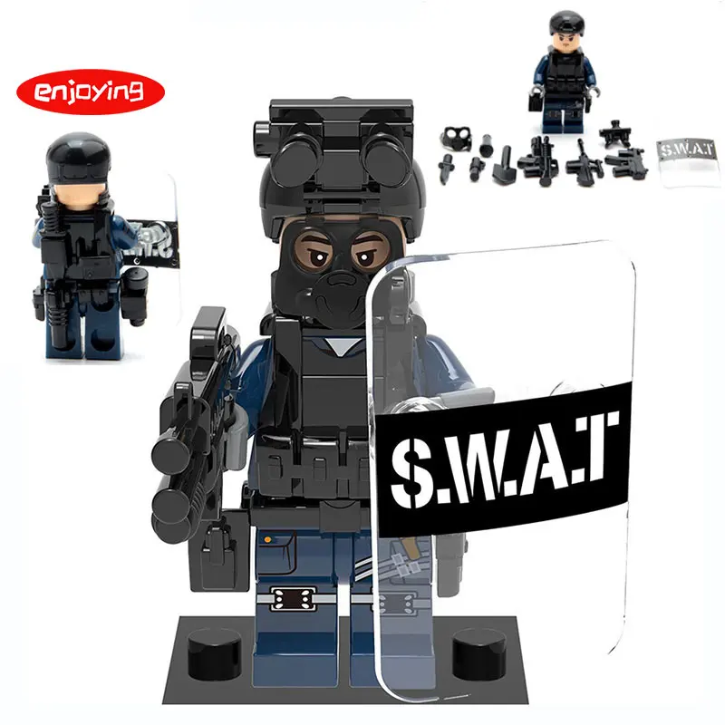 City Police Military Swat Gun Weapons Pack Army Soldiers Figure Weapon
Legoings Building Blocks Men Gift Toys Battlefield WW2 Price $0.24