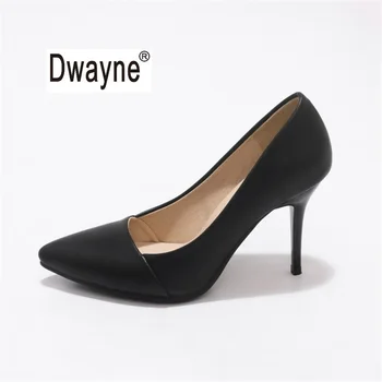 

Big Size Women's Shoe 9cm High Heels RATLL Summer Good PU Pumps Party Shoes For Women Wedding Shoes 176-45