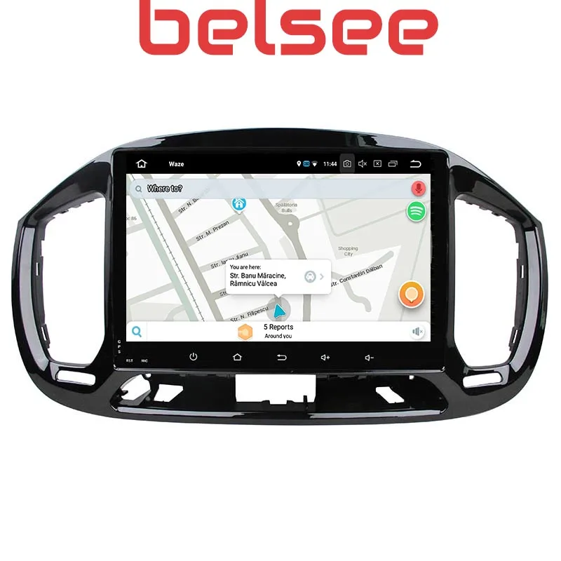  Belsee 10.1 Touch Screen Android 9.0 Autoradio Stereo Car Head Unit for Fiat Uno 2014 GPS Navigatio
