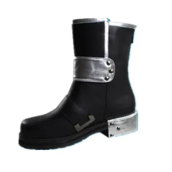 

Sword Art Online Cosplay Kirigaya Kazuto/Kirito Men's Shoes Dunk High Quality PU Leather Black Short Boots