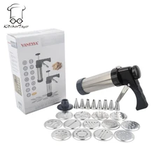 Cookie Presse Kit Cookie Form Kuchen Dekor 13 presse Formen & 8 Backwaren Friedliche Düsen Cookie Werkzeug Gebäckhersteller
