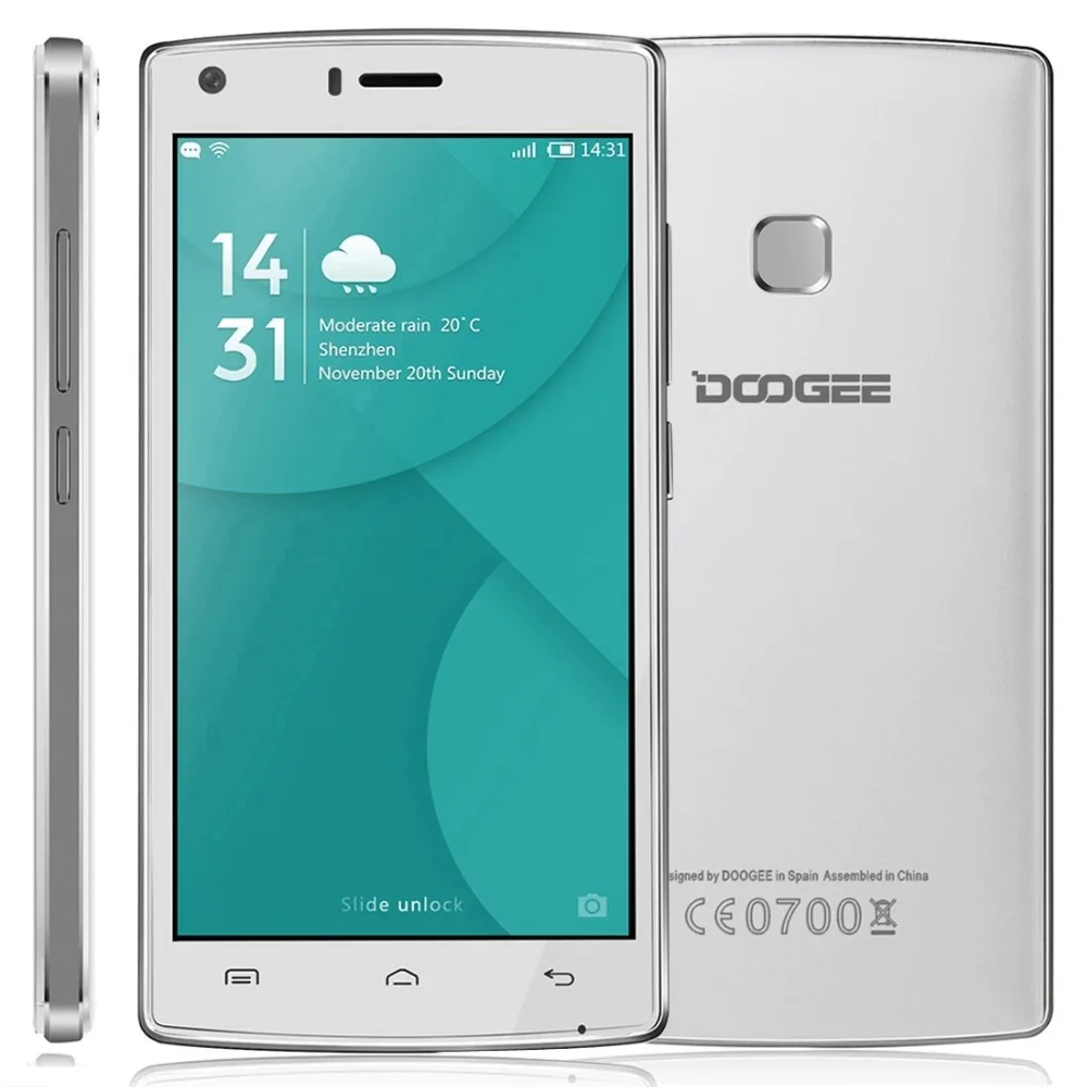 Doogee X5 MAX Mobile Phone 5 Inch 1280x720 HD MTK6580 Quad Core Andriod 6 0 1GB