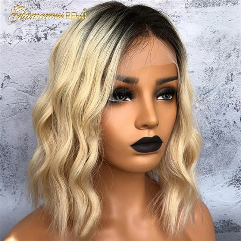 613  short bob wavy lace wigs  (13)