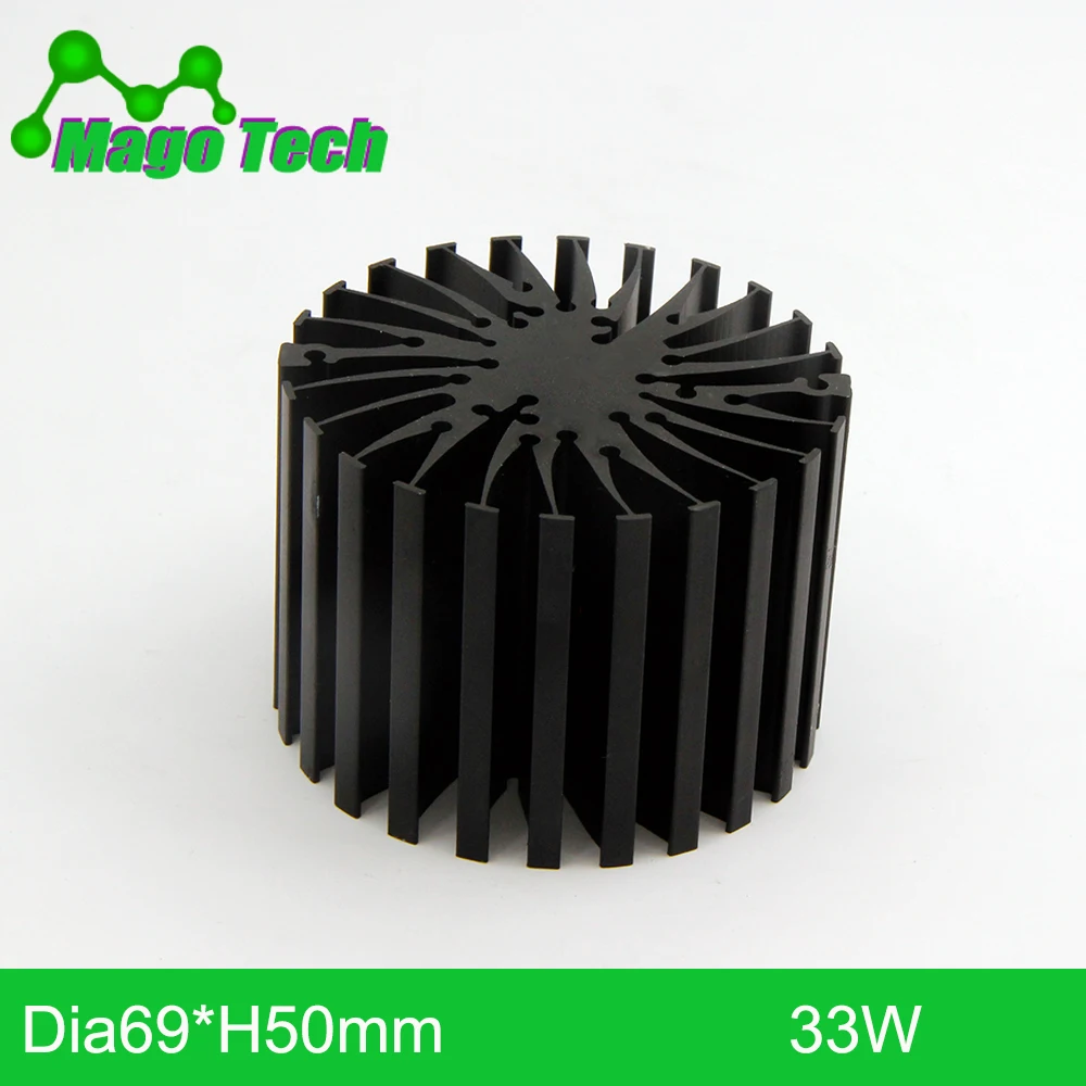 

ø69*50mm Modular LED Star Cooler for low and high bay down light LED Grow Light Heatsink 20 mounting holes for all COB Brands