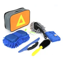 Щетка для шин на выходе щетки для чистки небольшой Перетяжка воска Полотенца Портативный для автомойки, очистки комплект QI Jiantao