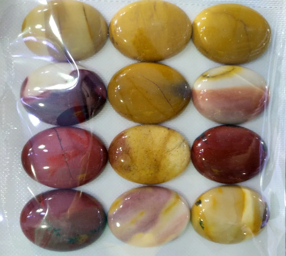 Natural Mookaite Gem stone Cabochon Bead 22x30mm Oval gem stone Cabochon Jewelry pendant ring face 12piece/lot