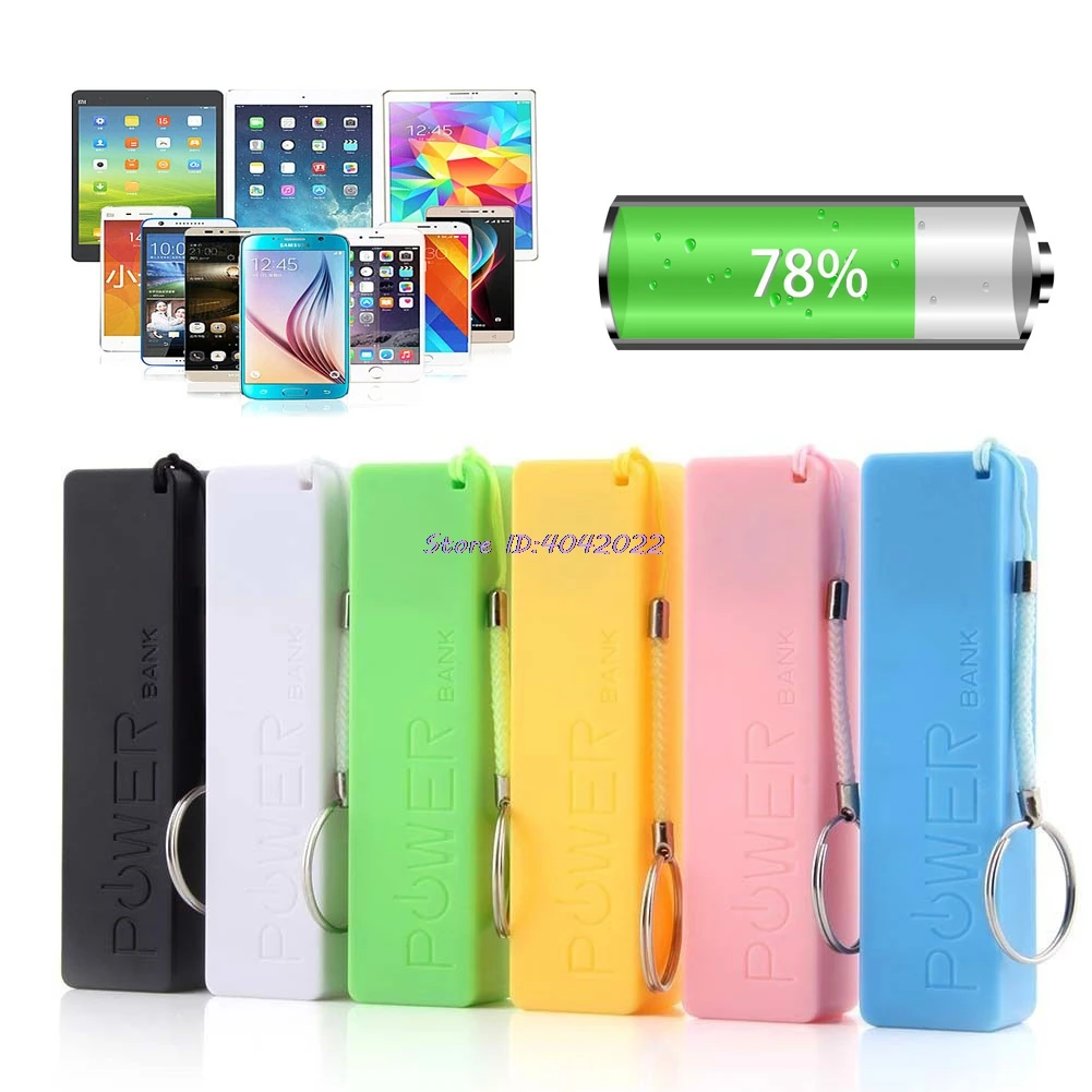 

Portable Power Bank USB Mobile Charger Pack Box Battery Case For 1 x 18650 DIY