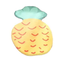 Мультяшный фруктовый узор фланелевый домашний креативный коврик, коврики для дома, замша, спальни, кухни, длинная полоса, нескользящий абсорбирующий коврик