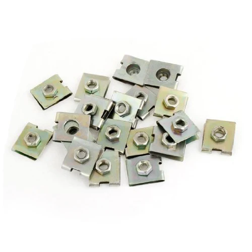 

20 x Metal Spring U-Type Plate Nut Speed Clips M6 for Car Panel Defense