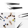 6pcs Stainless Steel Industrial Safe Anti-static Tweezers Tool Set Maintenance Tool Kits Electronic Component Repair Tools Set ► Photo 3/6