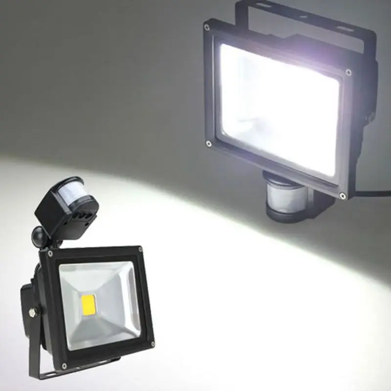 

LED Flood Light 20W White 1550LM PIR Sensor Detector Security AC110-240V Garden Playground Front or Back Yards