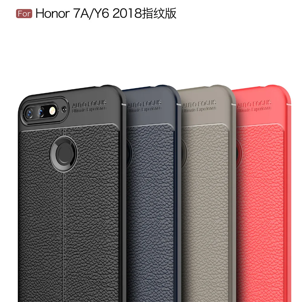 

Cases on Honor 7A Pro for Fundas Case on Huawei Honor 7A Pro Y6 2018 Prime Case Cover Carbon Fiber Fundas Coque Etui Phone Shell