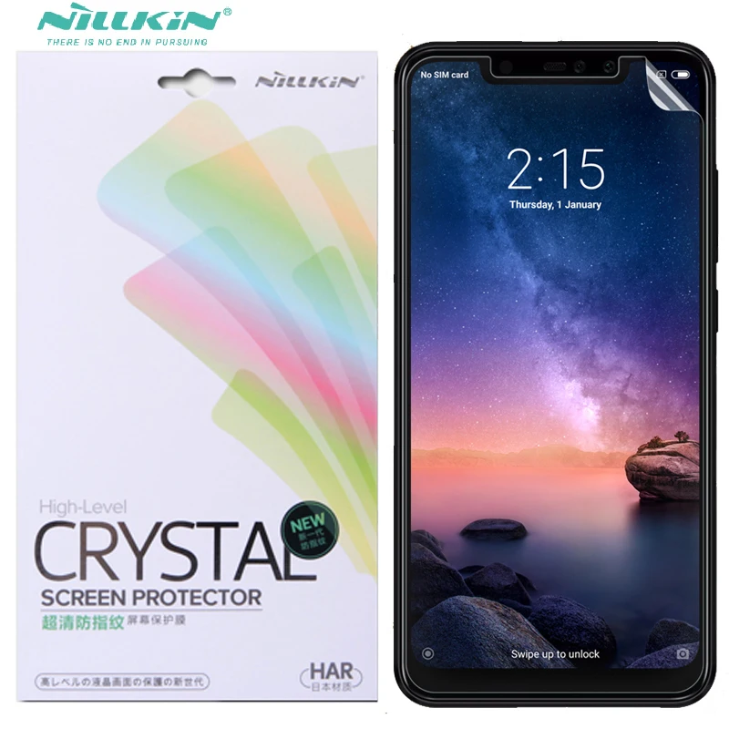 

Nillkin glossy Screen Protector For xiaomi redmi note 6 pro anti-fingerprint Matte protective film For xiaomi redmi 6 note 6 pro