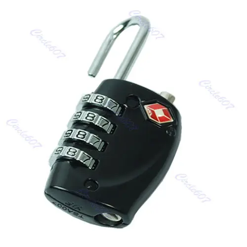

TSA Resettable 4 Digit Combination Travel Bag Luggage Suitcase Lock Padlock S08 Drop ship