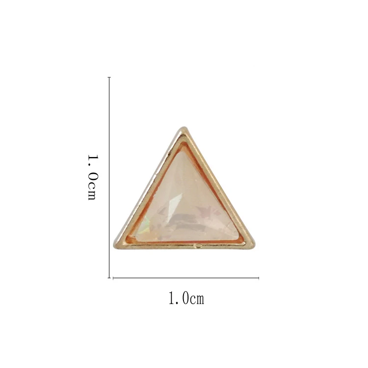 Мини металлический квадрат камень Для женщин короткий клип серьги без прокола ушей отверстия геометрический Стекло полигон шестиугольник Треугольники клипы на серьги