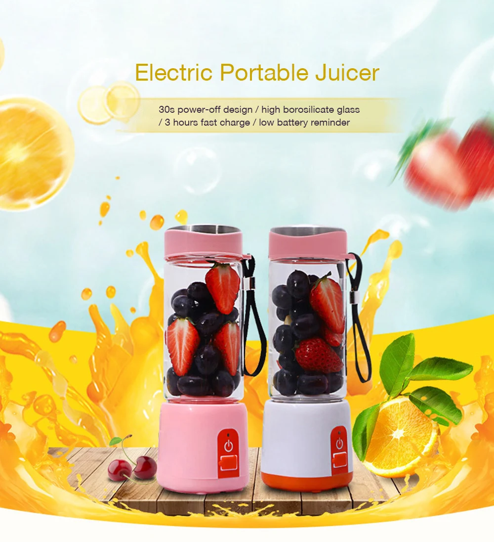 

Portable Electric Juicer Blender USB Mini Fruit Mixers Juicers Fruit Extractors Food Milkshake Multifunction Juice Maker Machine