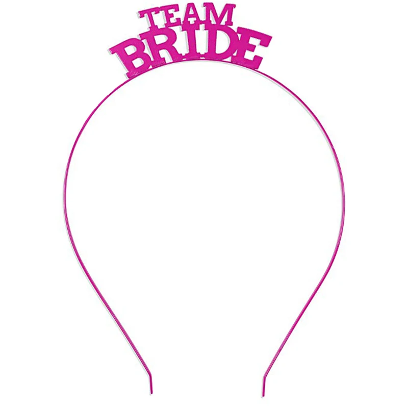 Команда надпись «Bride Tribe», платье подружки невесты, резинка для волос браслет завеса тиара створки девичник вечеринка Свадьба Свадебные украшения для душа - Цвет: team bride crown