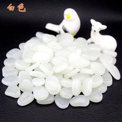 White 10PCS Светится в темноте садовые камни светящиеся камни для дорожек садовая дорожка Патио газон сад двор Декор светящиеся камни - Цвет: White 10PCS