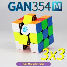354 м Магнитный куб 3x3x3, волшебный куб, Скорость 3x3 GAN354MCubo, Magico, GAN354M Stickerless Ган 354 м головоломка твист игрушки для детей