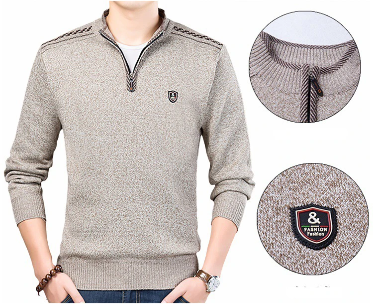 Зимние свитера, пуловер, умный Повседневный модный осенний Homme Slim Fit, теплые мужские свитера, джемпер, мужская одежда MOOWNUC MWC