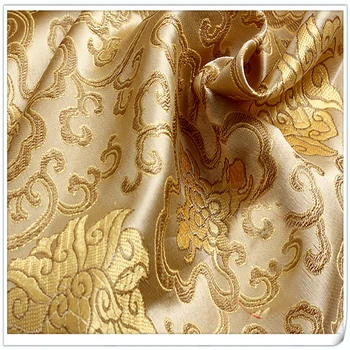 

Honour Flowers style Brocade Fabric Damask Jacquard Apparel Costume Upholstery Furnishing Curtain DIY Clothing Material BY meter