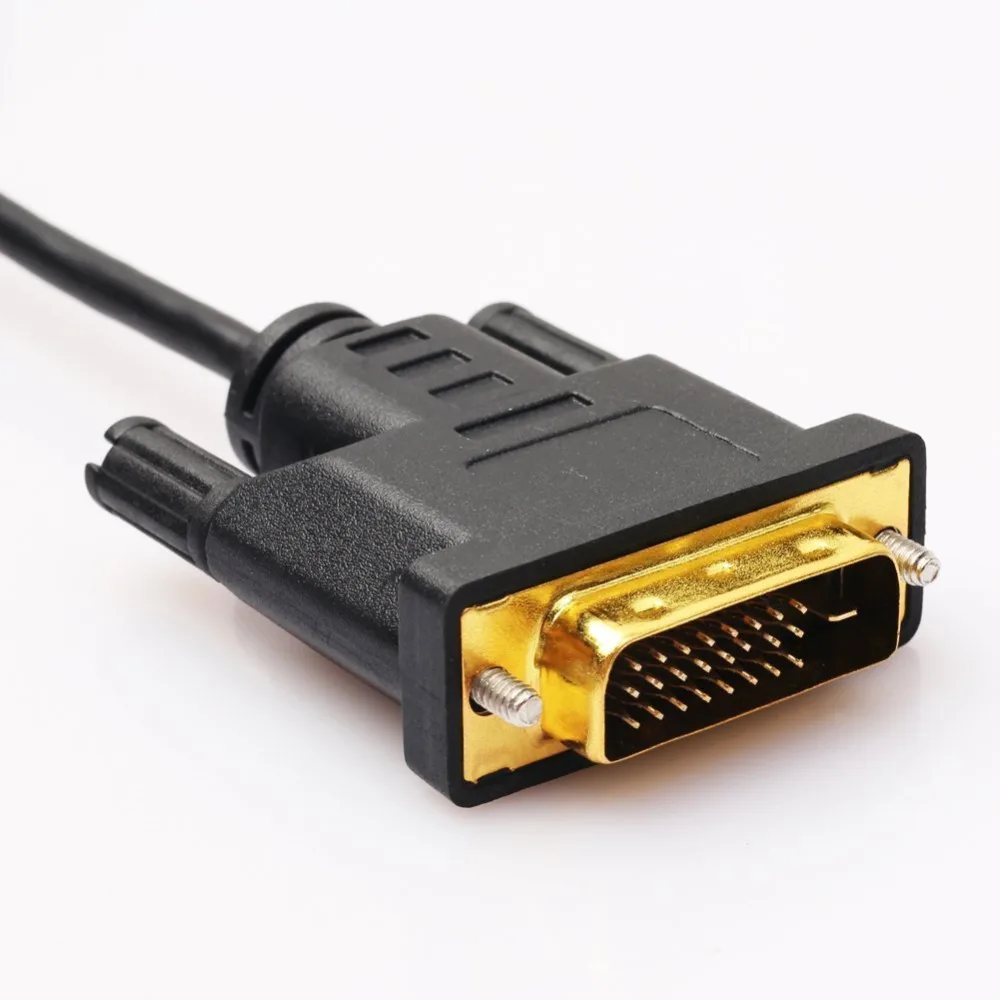 Кабель преобразователь с HDMI на DVI D 24 + 1 штырьковый адаптер штекер 3D 1080P для LCD DVD HDTV