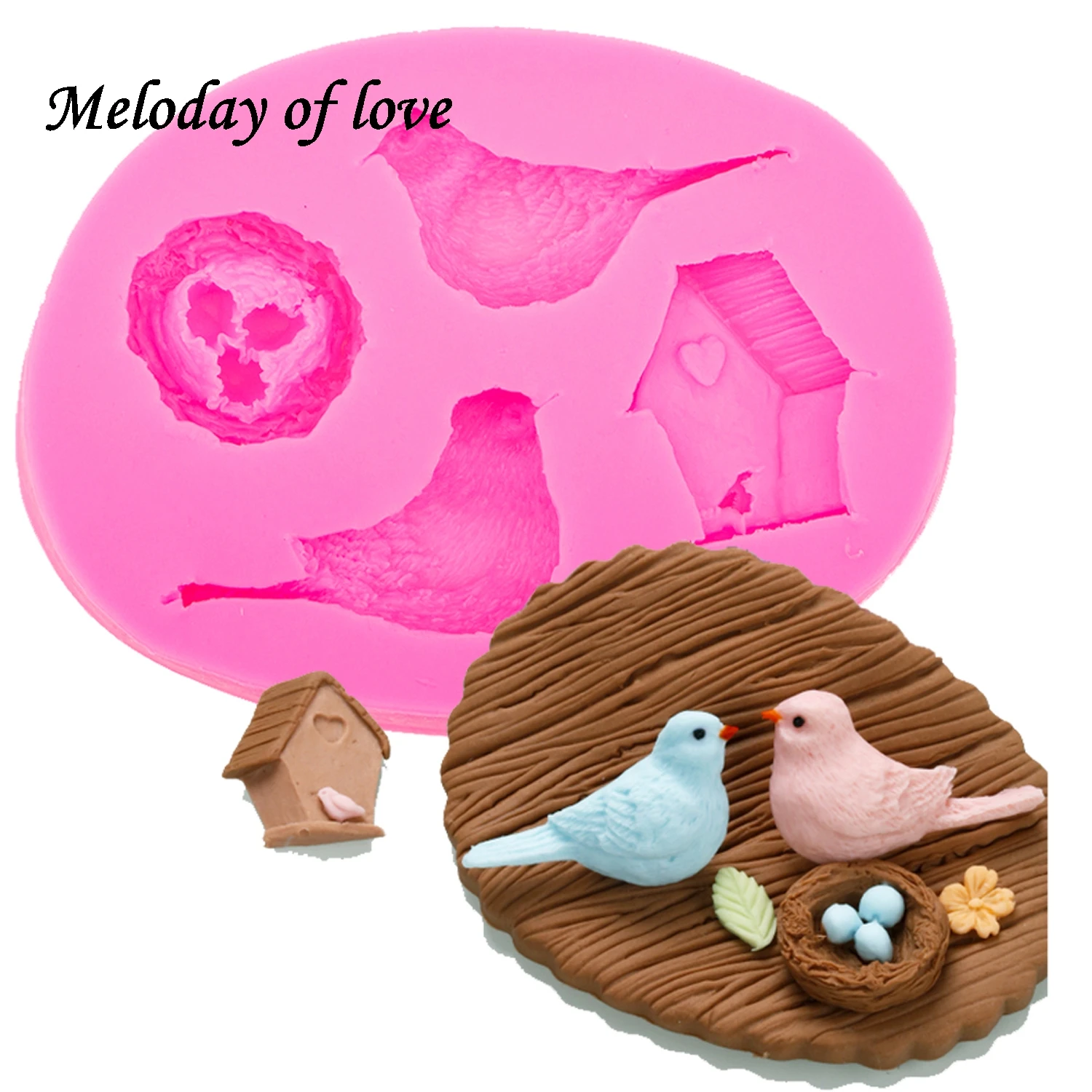 Moule A Chocolat En Silicone Pour Nid D Oiseau Accessoires De Cuisson De Cuisine Outil De Decoration De Gateaux Bricolage Sugarcraft T0556 Aliexpress