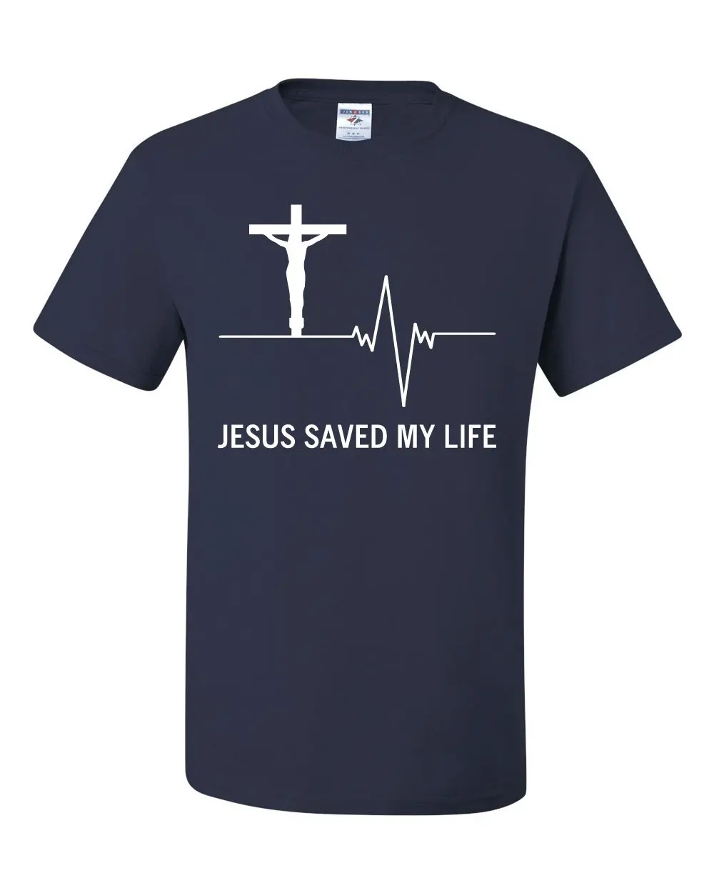 Футболка из 100% хлопка с надписью Jesus Saved My Life Лидер продаж 2019|Футболки| |