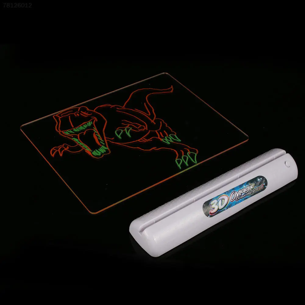 Пластиковый 3D Детский планшет для рисования 3D Волшебная картина доска трехмерная причудливая 3D доска для рисования красочная креативная
