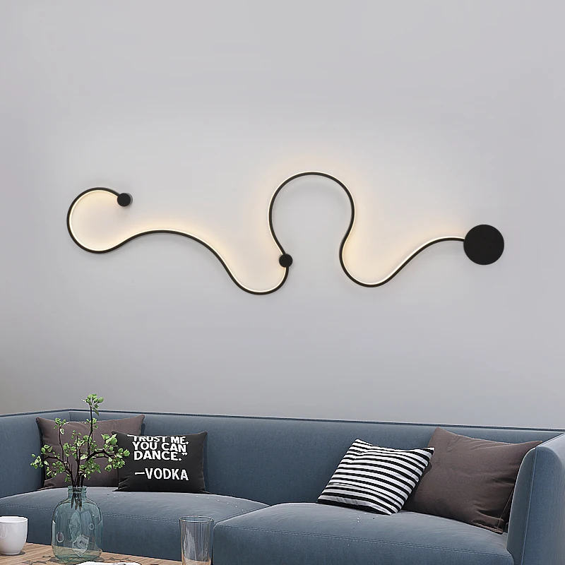 

nordic design wall lamps for reading indoor lighting bedroom black modern led wall light fixtures stairs wall sconces