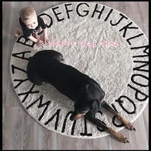 Дом в скандинавском стиле украшение 26 букв игровой коврик Декор одеяло Современная комната фон ковер подарок для детей