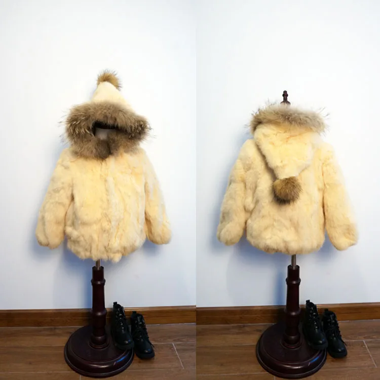 Buy Popular New Child fur coatS,Children's 100 rabbit